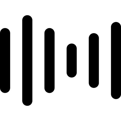Vertical Lines Depicting Sound Wave