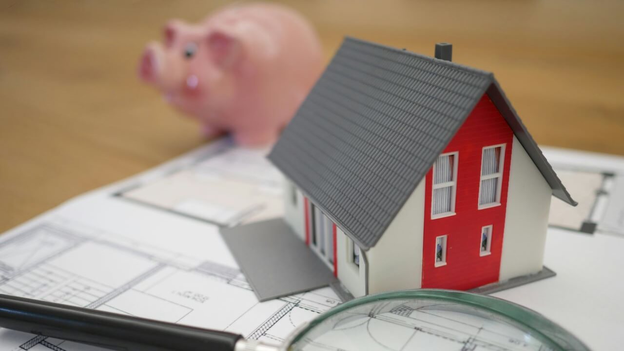 Miniature House and Piggy Bank