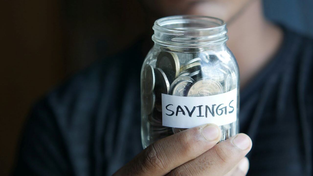 Glass Jar for Savings